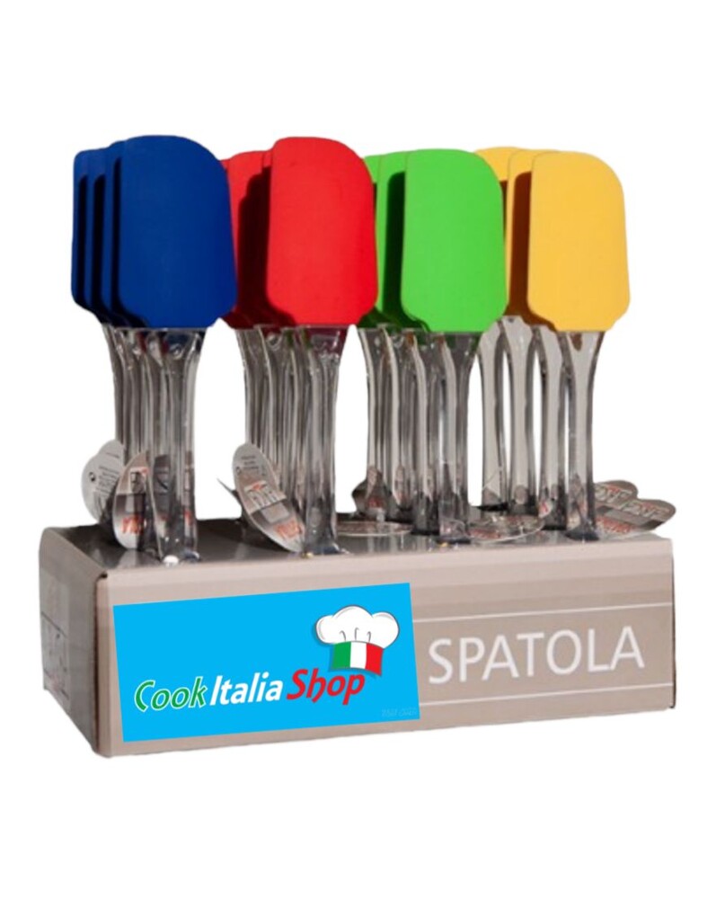 Spatola Grande in silicone con manico cristal