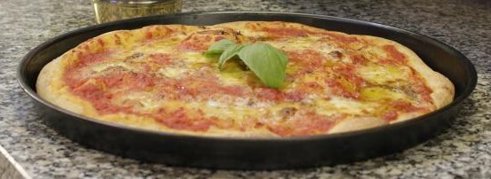 Teglia bassa tonda pizza antiaderente cm 28-32-36 Valsecchi
