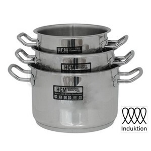 Pentola Induzione inox 18/10 triplo fondo hcm 16-18-20-22-24 cm