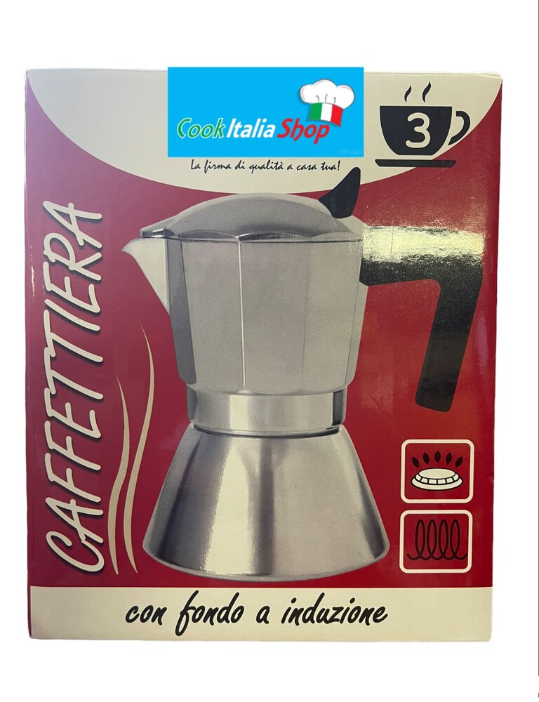 Moka caffettiera 1 - 3 e 6 tazze induzione